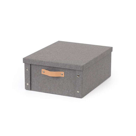 Caja Organizador C/Asa 33X40X17Cm Ext Tela Gris