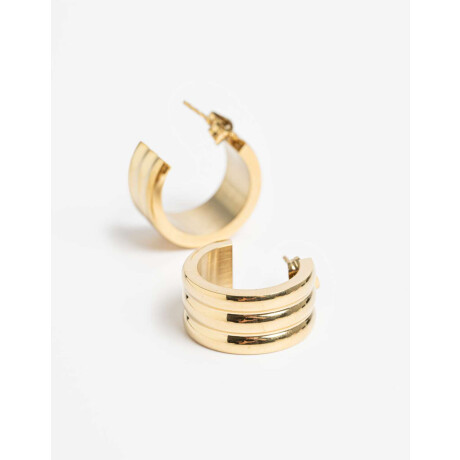 Aros Argollas Metal Dorado