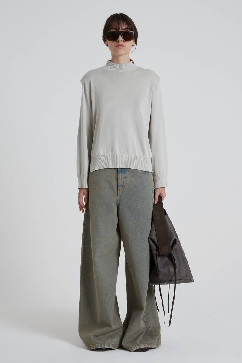 SWEATER ANCHO AGEN Plata