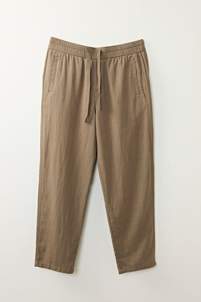 Pantalón de lino Verde
