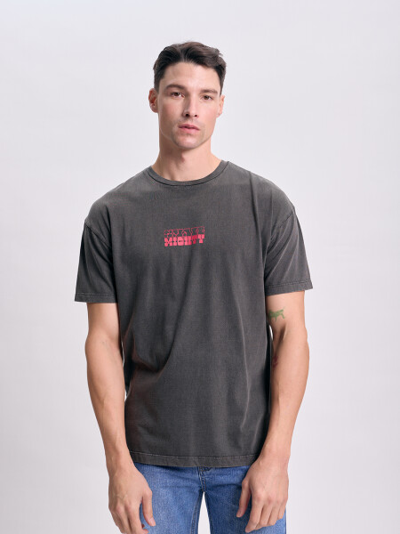 Remera oversize Mandalorian Negro