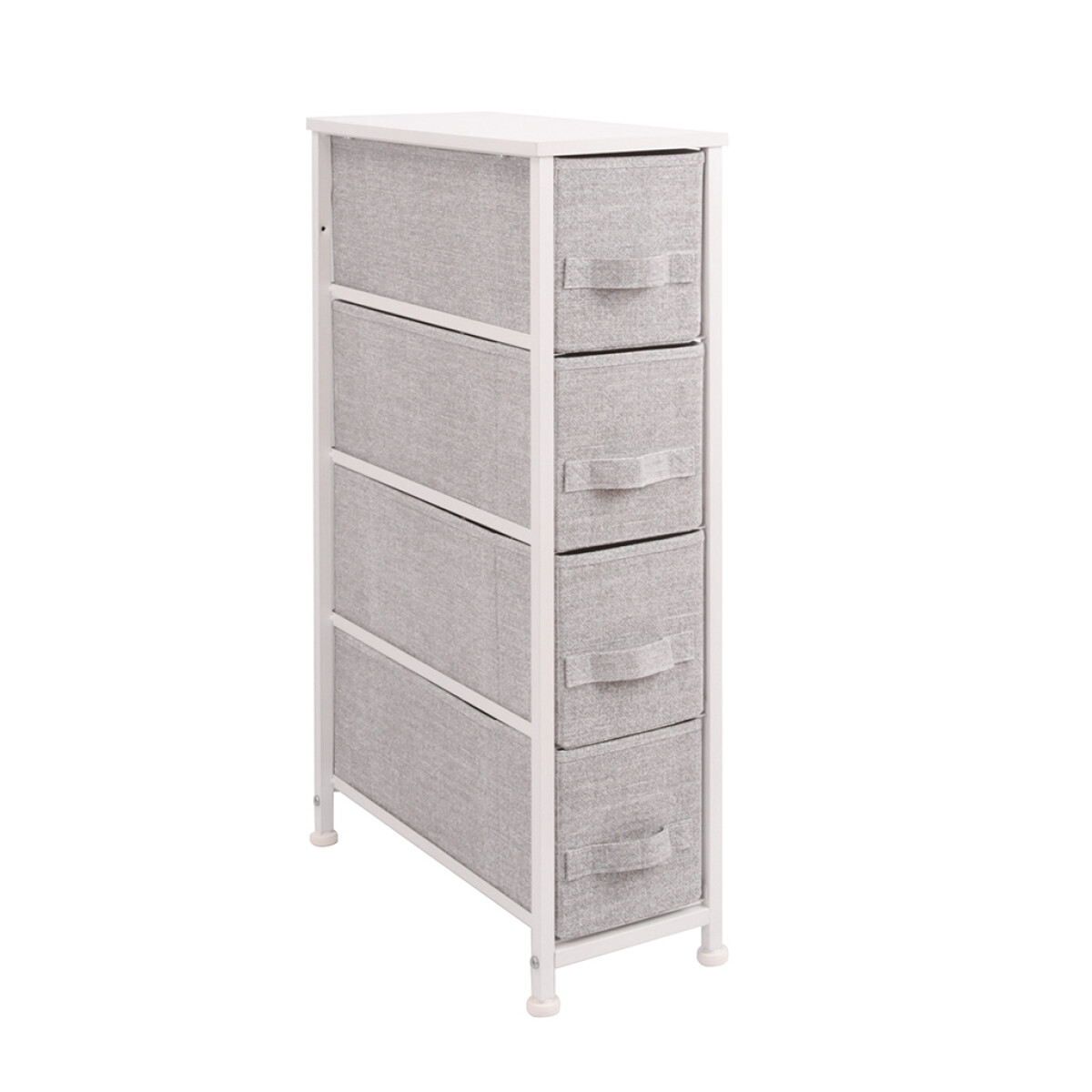 MUEBLE 4 CESTOS EN TELA/ACERO 20X48X75.5CM 