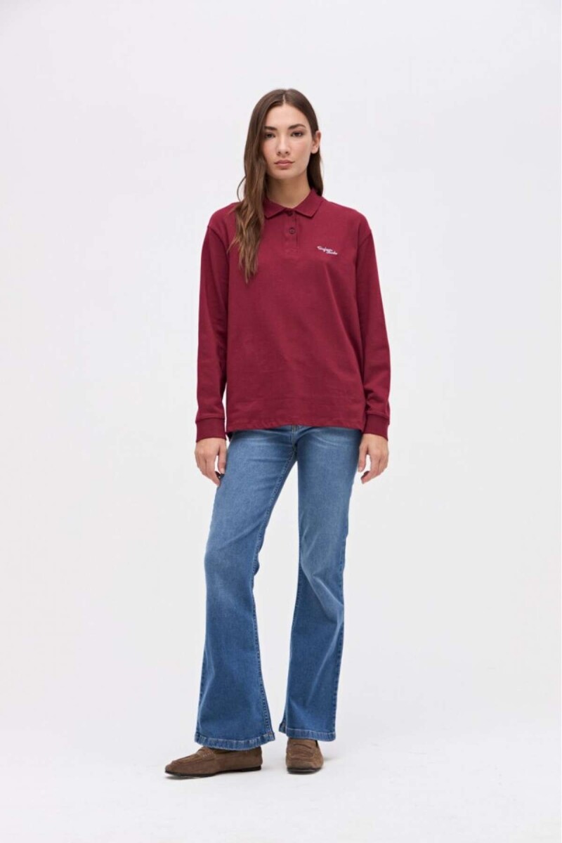 Remera polo Belia - Bordo 