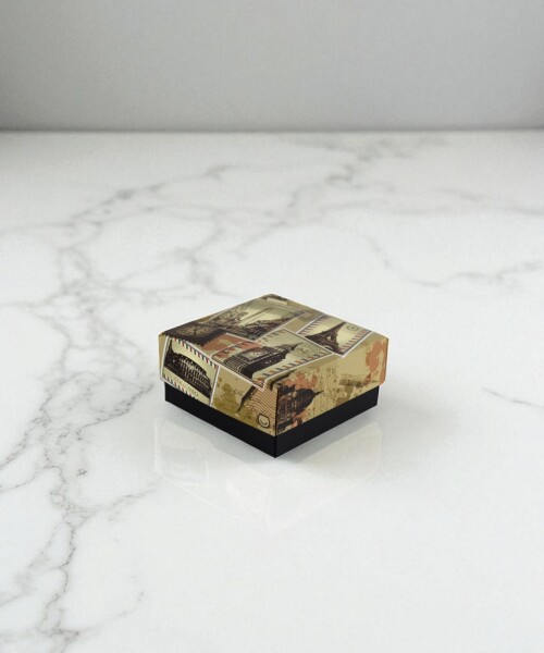 Caja laminada Caja Ciudades - 12x12x6 cm