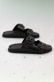 Sandalia con hebillas Rumba Negro