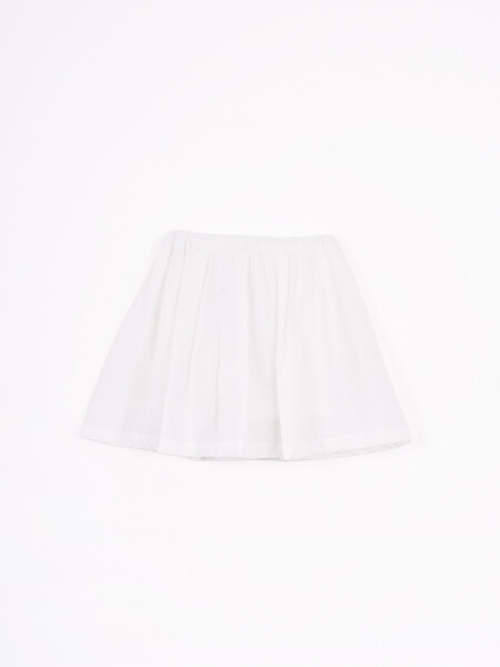 SHORT POLLERA LUNARA BLANCO