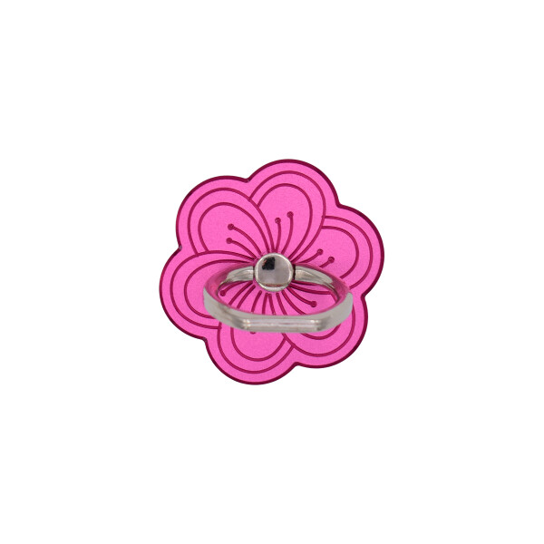 Anillo soporte para celular diseño mariposa brillos fucsia Anillo Soporte Para Celular Diseño Mariposa Brillos Fucsia