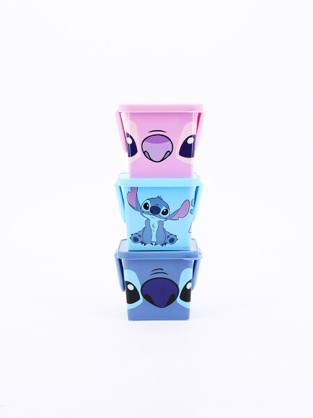 CONTENEDORES X 3 STITCH Y ANGEL MULTICOLOR
