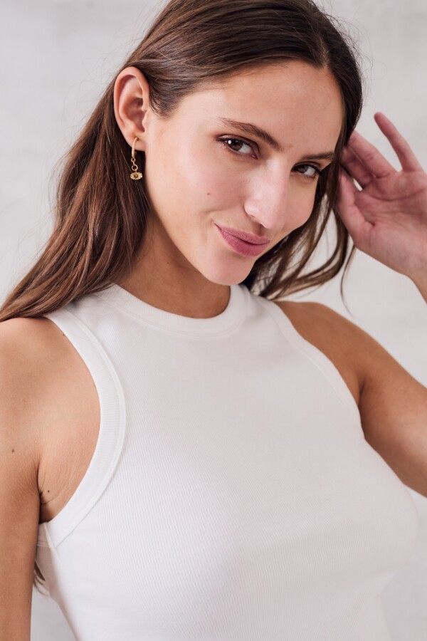 Musculosa Algodón Ribb Crudo