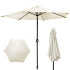 Sombrilla Grande Para Jardin Reforzada 2.70 M Acero Premium Con Manija Playa Filtro Uv Imback Color Blanco Sombrilla Grande Para Jardin Reforzada 2.70 M Acero Premium Con Manija Playa Filtro Uv Imback Color Blanco