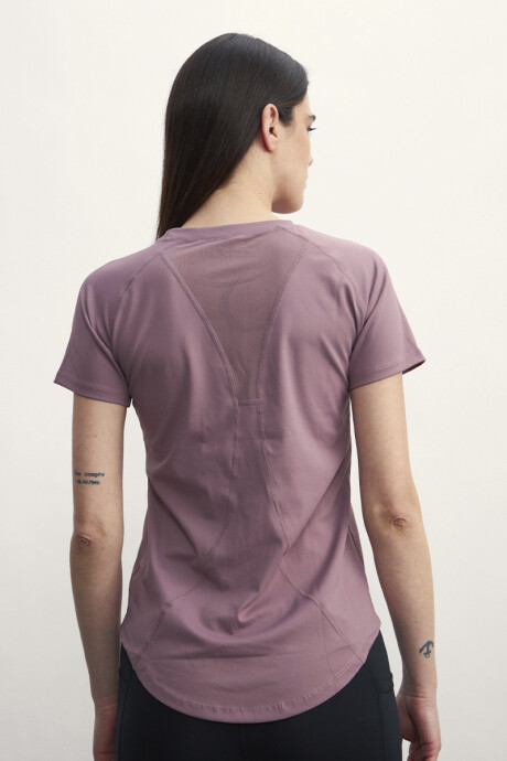 Remera dry Fit Mujer Bordó