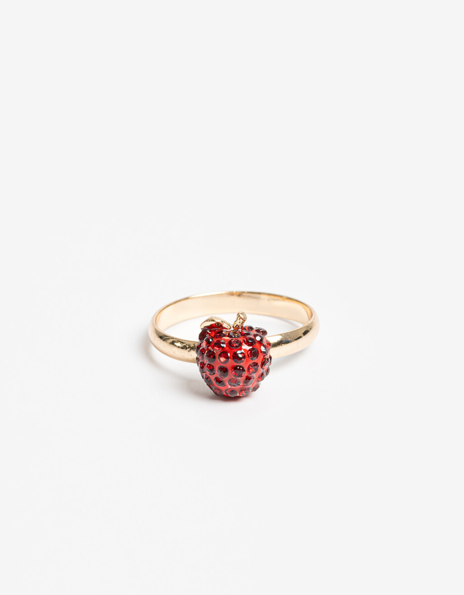 Anillo Manzana Strass 