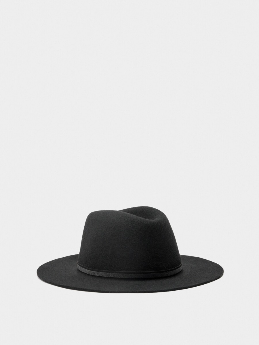 Sombrero De Lana negro