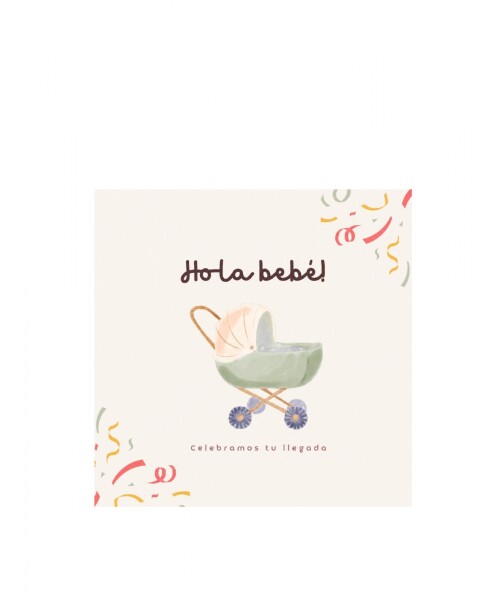 Tarjeta 10x10 baby shower DISEÑO 2