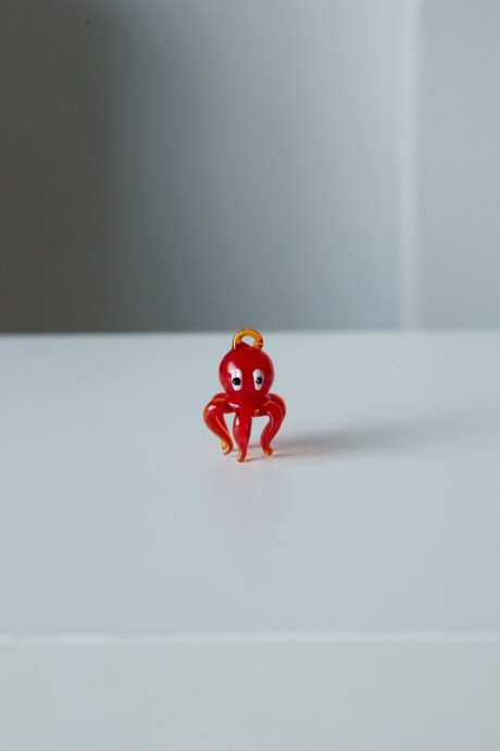 DIJE PULPO ROJO