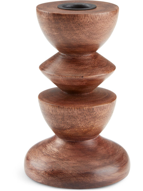 Candelabro JANUS Ø9xA14cm marrón Candelabro JANUS Ø9xA14cm marrón