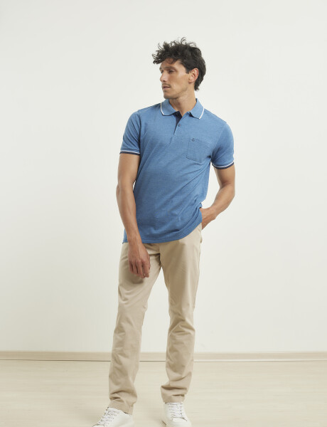 520902 REMERA NAVIGATOR Azul Melange