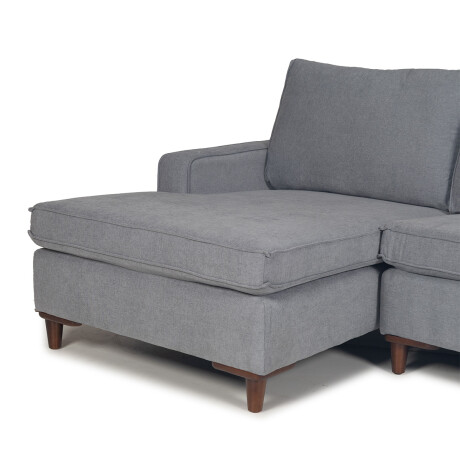 Rinconera Sevilha - Tela Microfibra - Chaise Izquierda AA-13 (Gris)