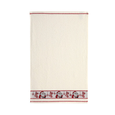 Repasador Cocina Dohler Jacquard Bord 45 cm x 70 cm Navidad Crema