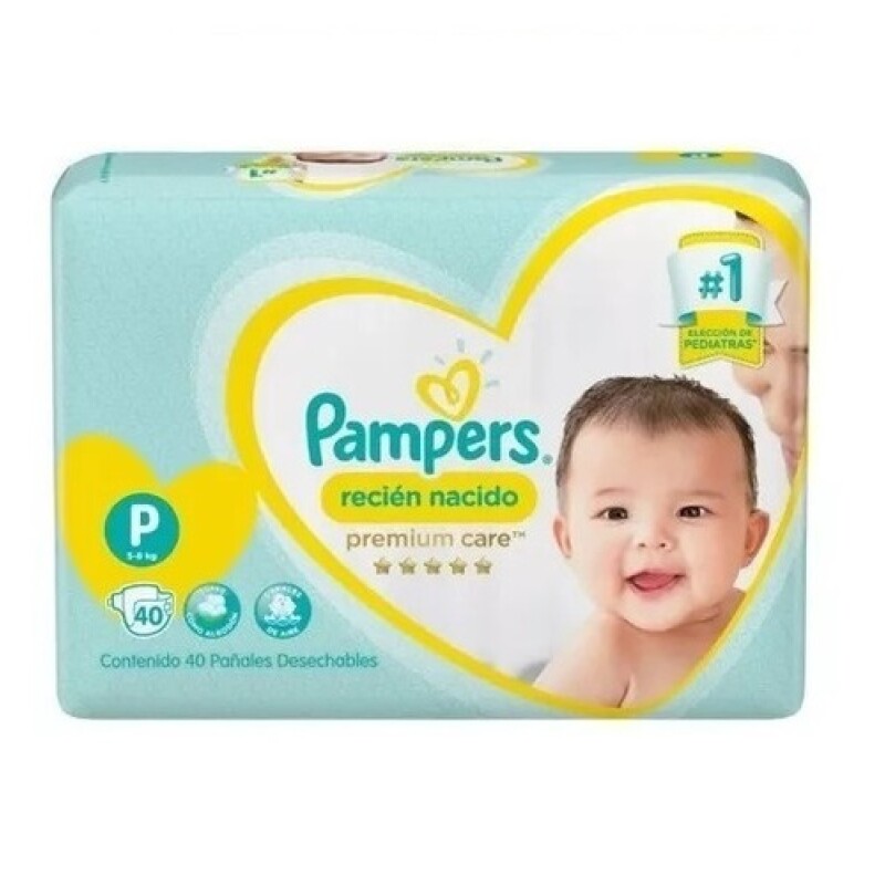 Pañales Pampers Premium Care Talle P 40 Uds. Pañales Pampers Premium Care Talle P 40 Uds.