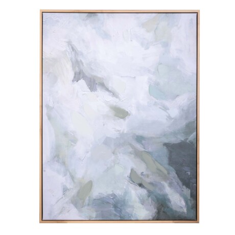 CUADRO LIENZO-Y-MDF VERDE KALA II