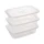 Pack x 3 Recipientes Rectangulares POP 1.2 L - BLANCO