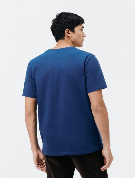 CAMISETA BÁSICA UNISSEX AZUL