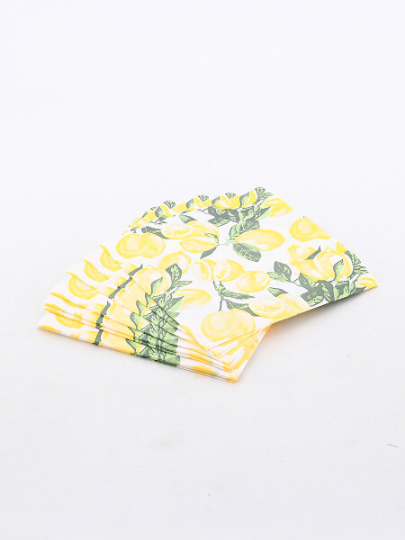 SERVILLETAS LIMON 20 UNIDADES AMARILLO