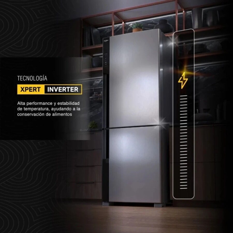 Heladera Inverter Freezer abajo Whirlpool WRE66AKDWX Heladera Inverter Freezer abajo Whirlpool WRE66AKDWX