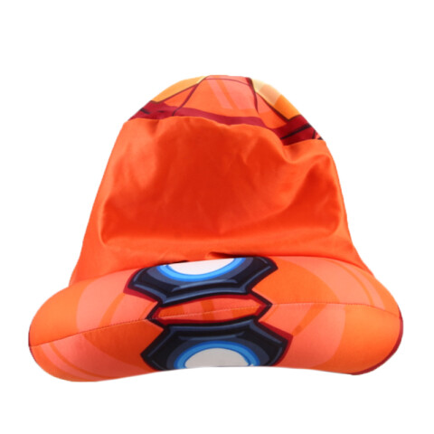 Almohadón Infantil de Viaje Cervical Con Capucha 30 x 30 cm Ironman