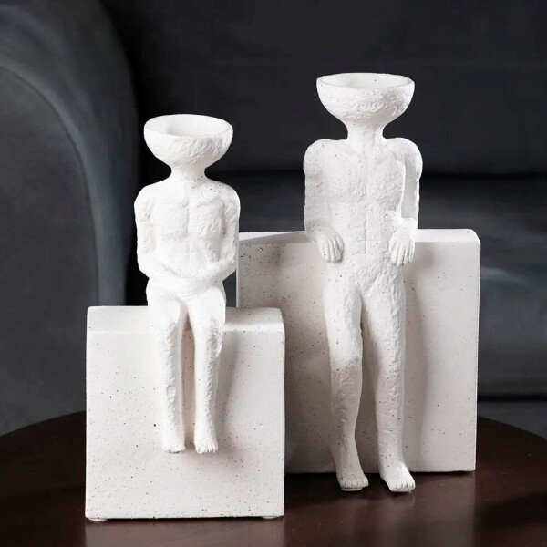 ESCULTURA FIGURE Blanco - Extra Large