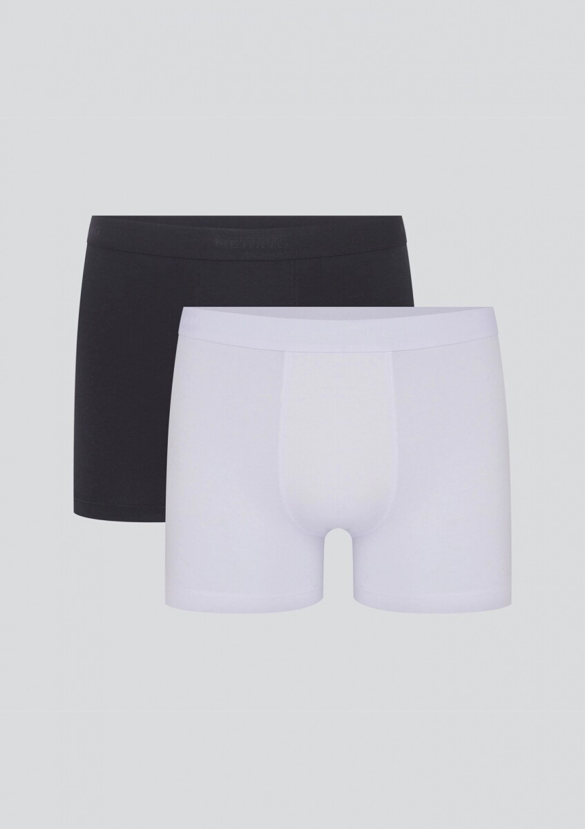 KIT CON 2 CALZONCILLOS BOXER LARGOS - MULTICOLOR 