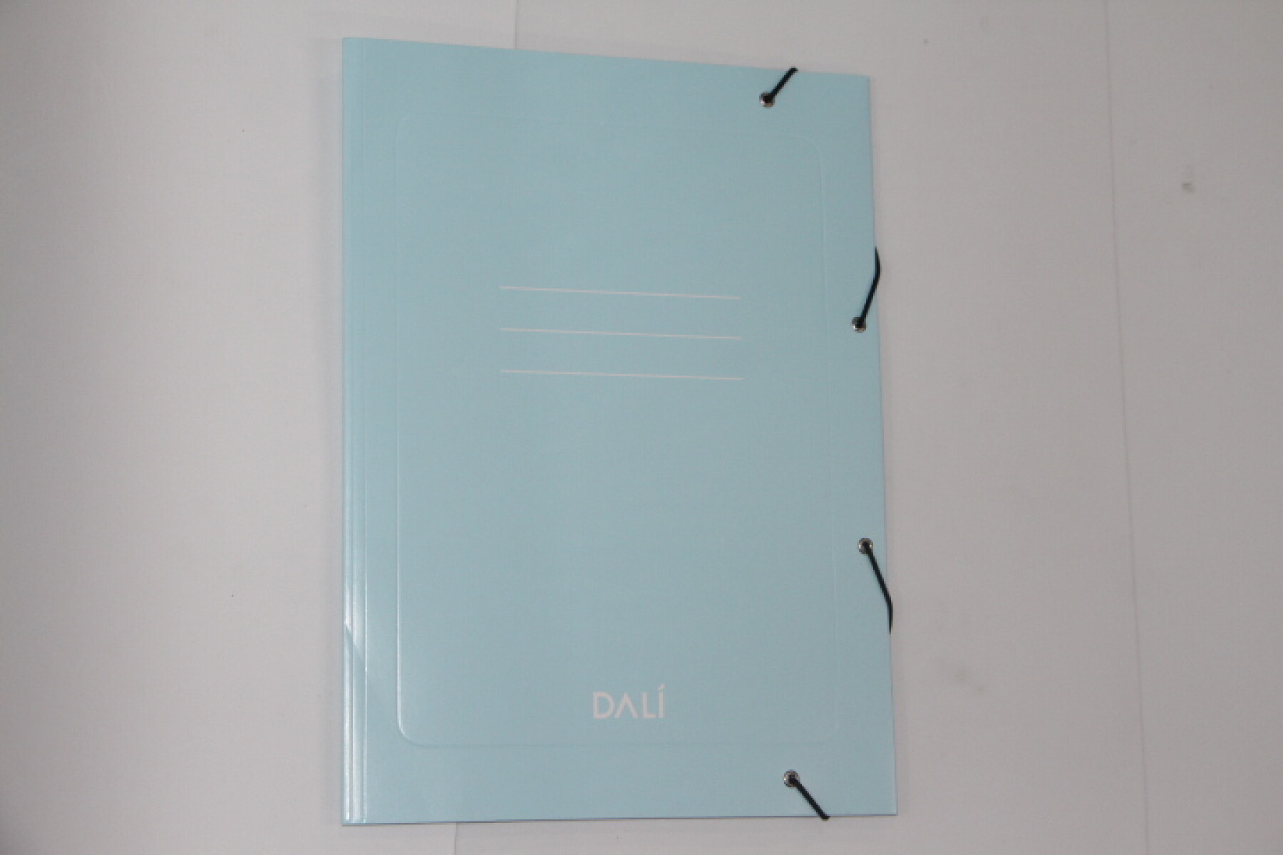 CARPETA DALI CON ELASTICO TAMAÑO OFICIO COLORES PASTELES - COLOR CELESTE 