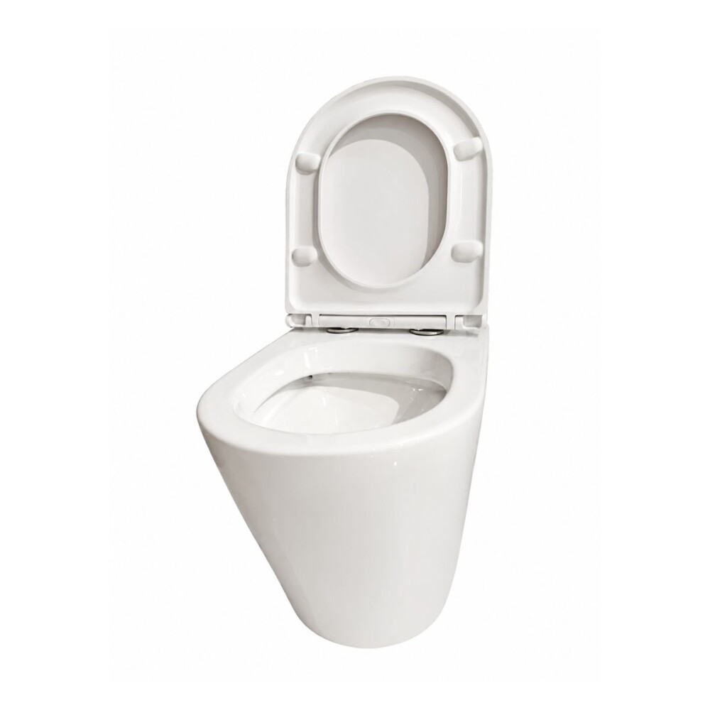 Inodoro de pared corto VIP con asiento slow Inodoro De Pared Corto Vip Con Asiento Slow