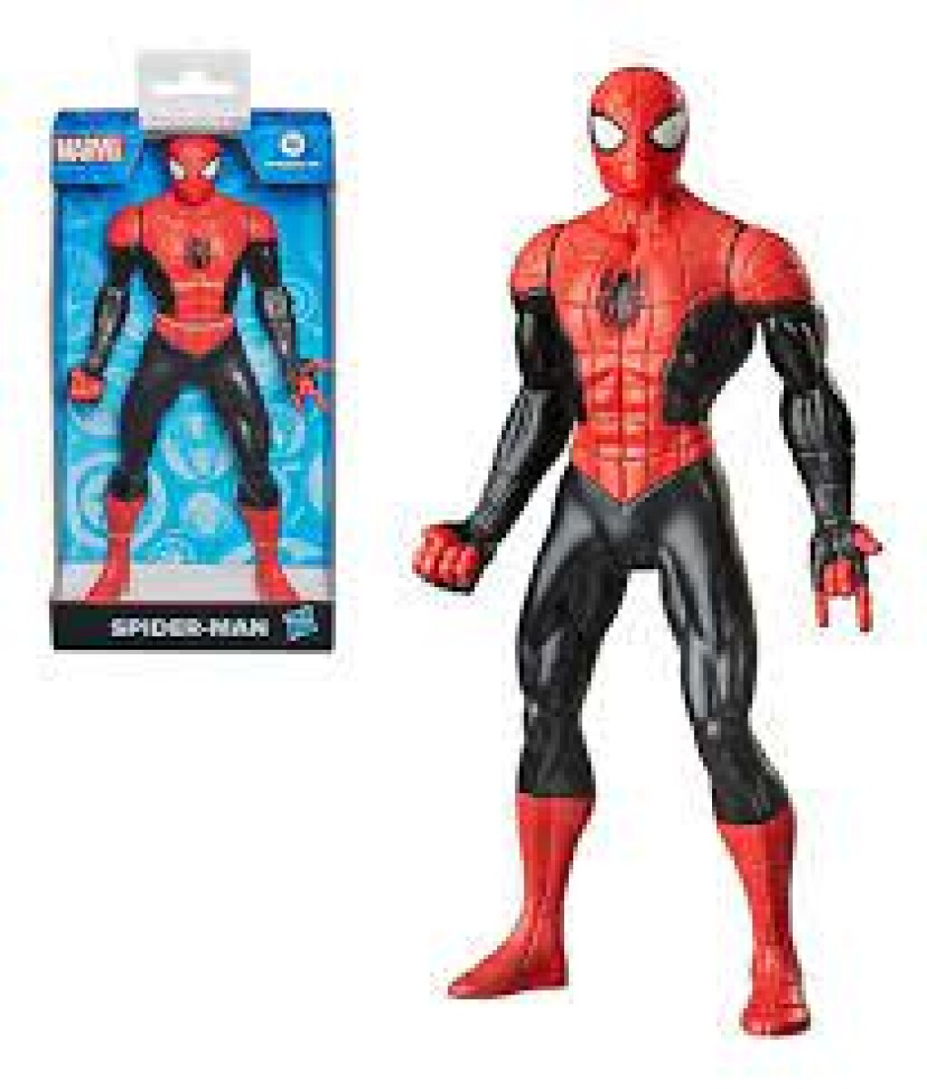 Figura Olympus Marvel 25 Cm Spiderman Rojo Y Negro 