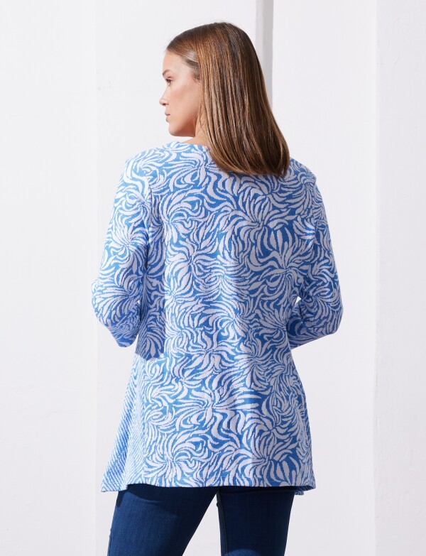 Blusa Botones AZUL/BLANCO