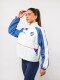 Campera Brisa Nacional Mujer Blanco, PRojo