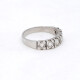 Anillo Medio Sin Fin En Oro Blanco 18K Anillo Medio Sin Fin En Oro Blanco 18K