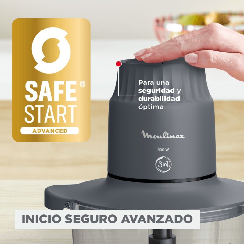 Picadora XXL Bowl Vidrio termoresistente 3 en 1 Moulinex Picadora XXL Bowl Vidrio termoresistente 3 en 1 Moulinex