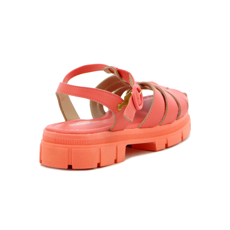 Moleca Sandalia Casual Baja Coral