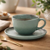 Taza de te con plato Pacifico 200ml OXFORD Taza de te con plato Pacifico 200ml OXFORD