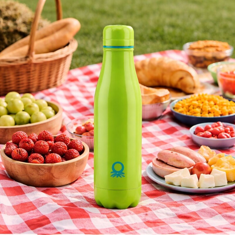 Botella Térmica Acero Inox 500ml Benetton Verde