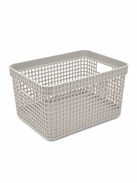 CESTA PLASTICA BEIGE (V)