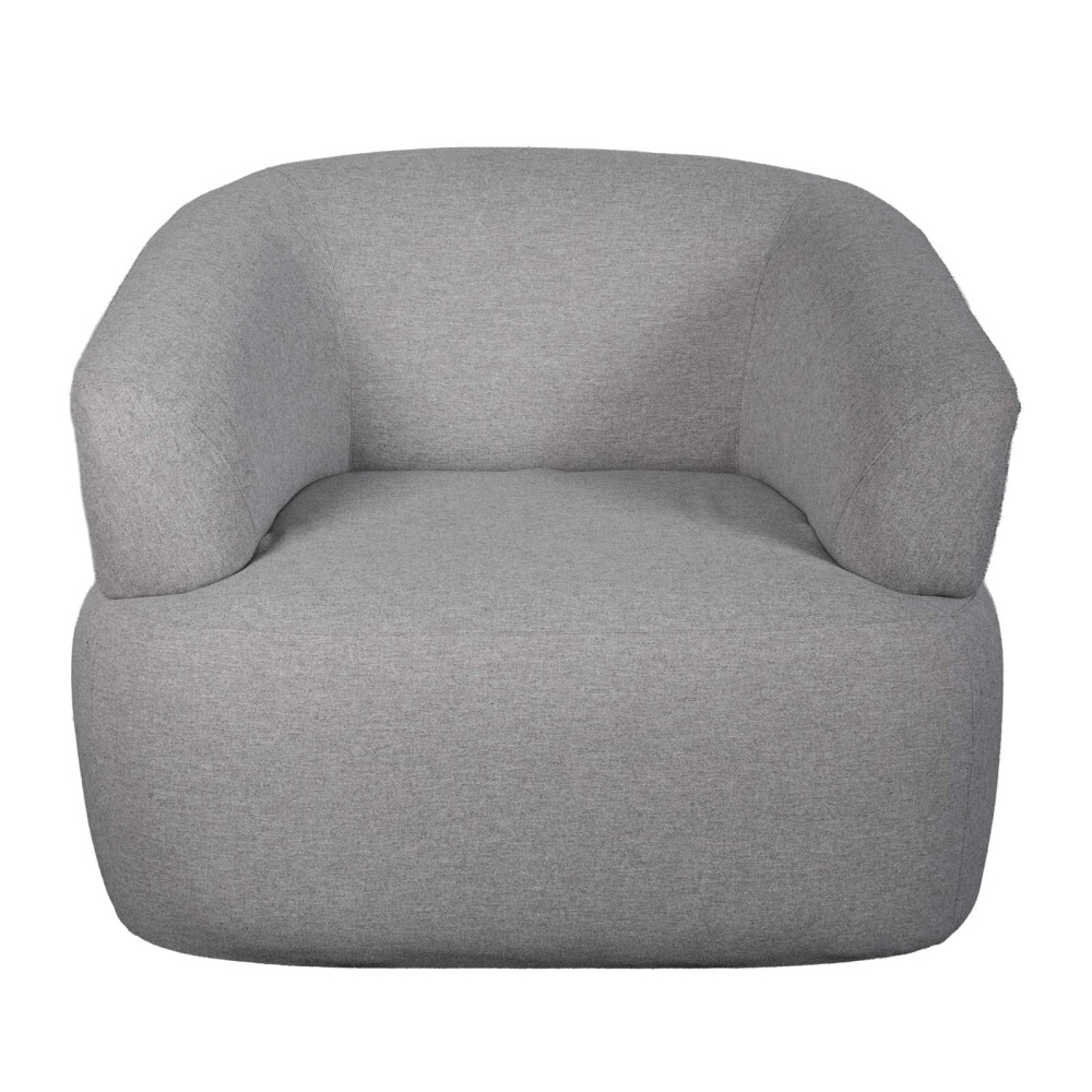 BUTACA 1 CUERPO TELA GRIS GAIA