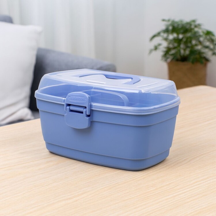 Caja Organizadora Multiuso Con Bandeja G 35x24x22cm Caja Organizadora Multiuso Con Bandeja G 35x24x22cm