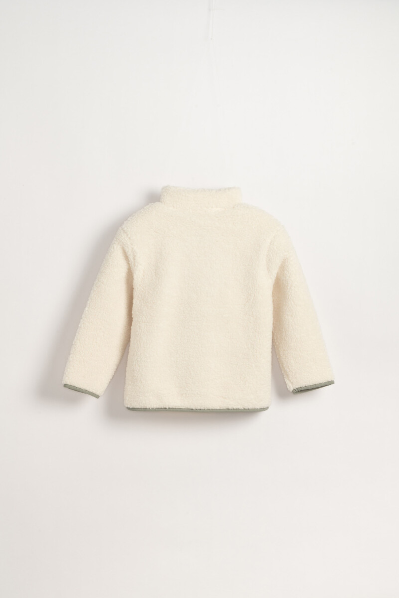 Campera de sherpa Crudo