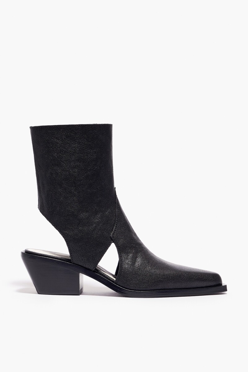 Botín cut-out Negro