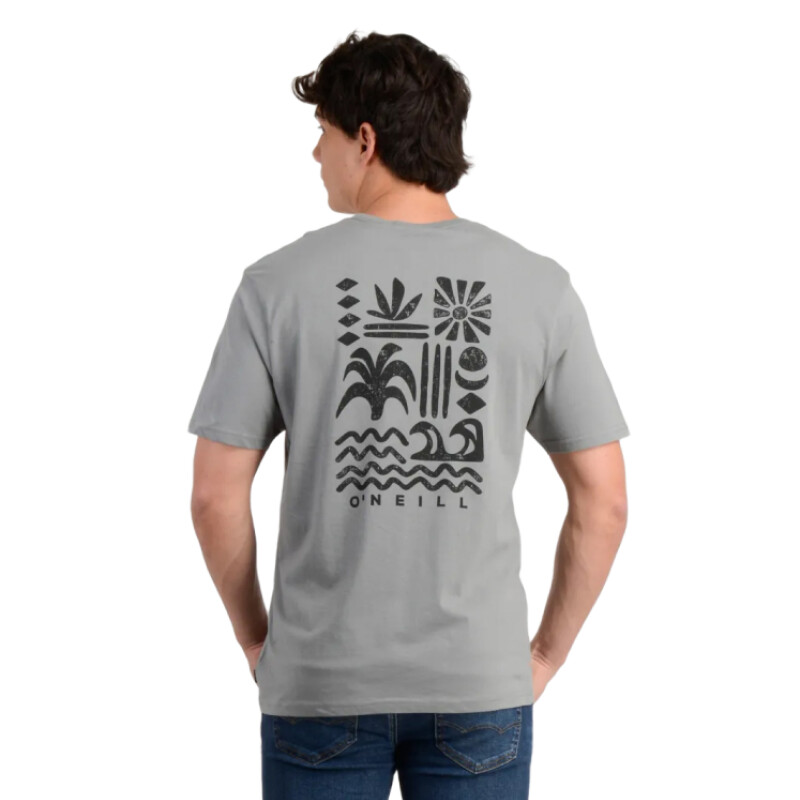 Remera Oneill Glyphs - Gris Remera Oneill Glyphs - Gris