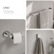 SET ACCESORIO BAÑO TOALLERO Y PERCHA LINEA BRILLO CROMO CROMO