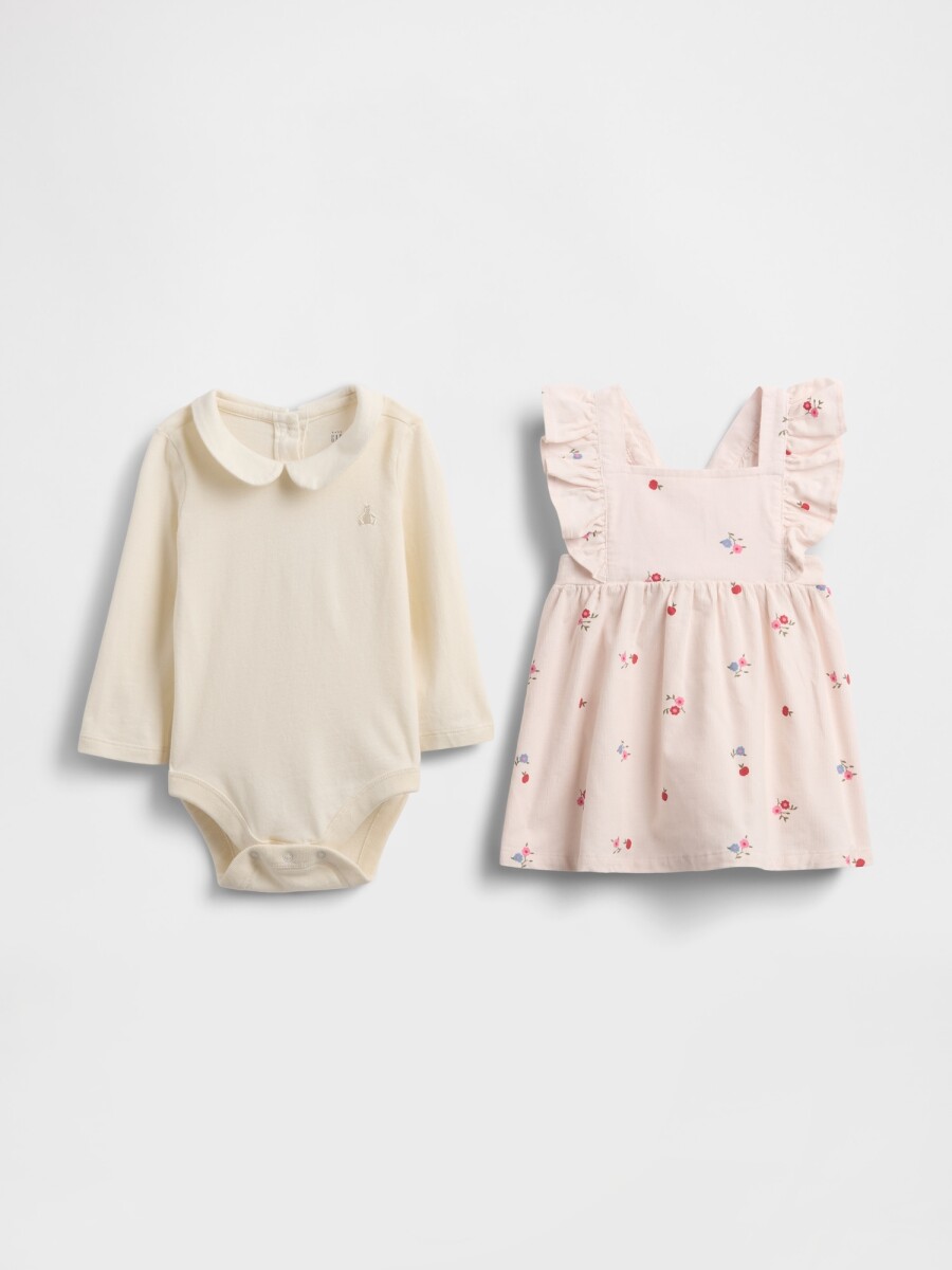 CORD OVERALL BS SET - PURE PINK 